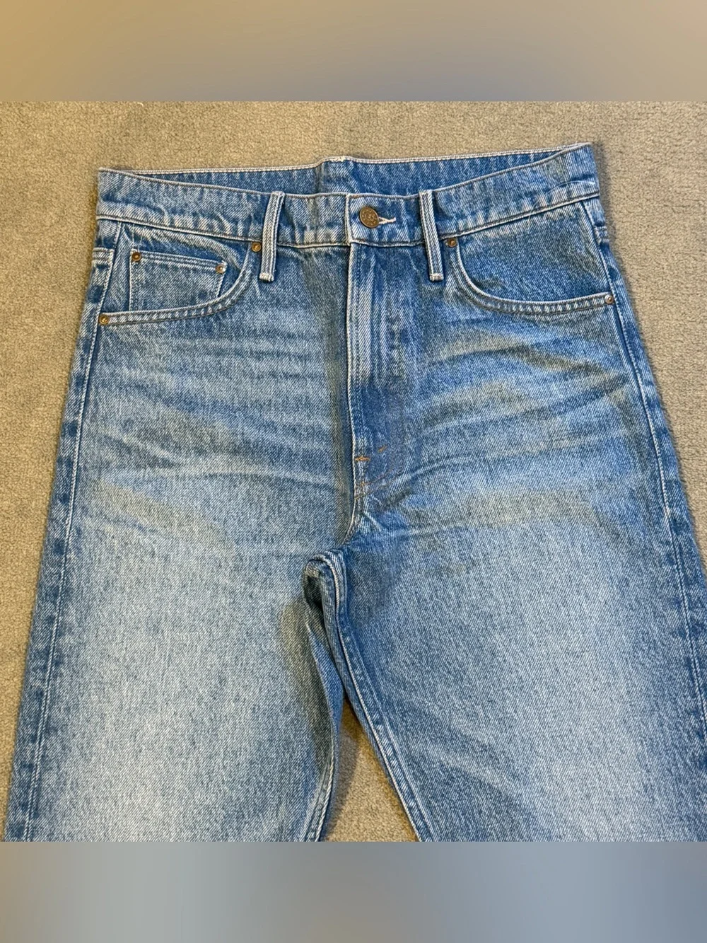 Mother Denim - Snacks! 90s Retro Straight Leg - Light Blue Wash - Slouchy Fit 26 - Picture 9 of 9
